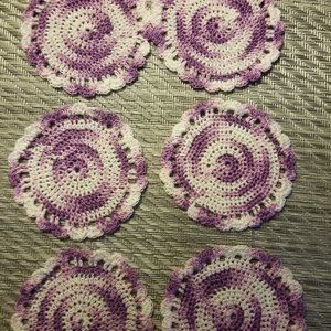 Coaster Crochet Round Handmade Cotton Coaster